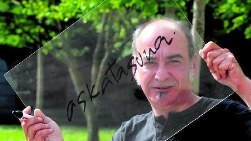 La palabra elegida por el candidato de Bildu a diputado general, Martin Garitano, fue &#039;Askatasuna&#039; (libertad).