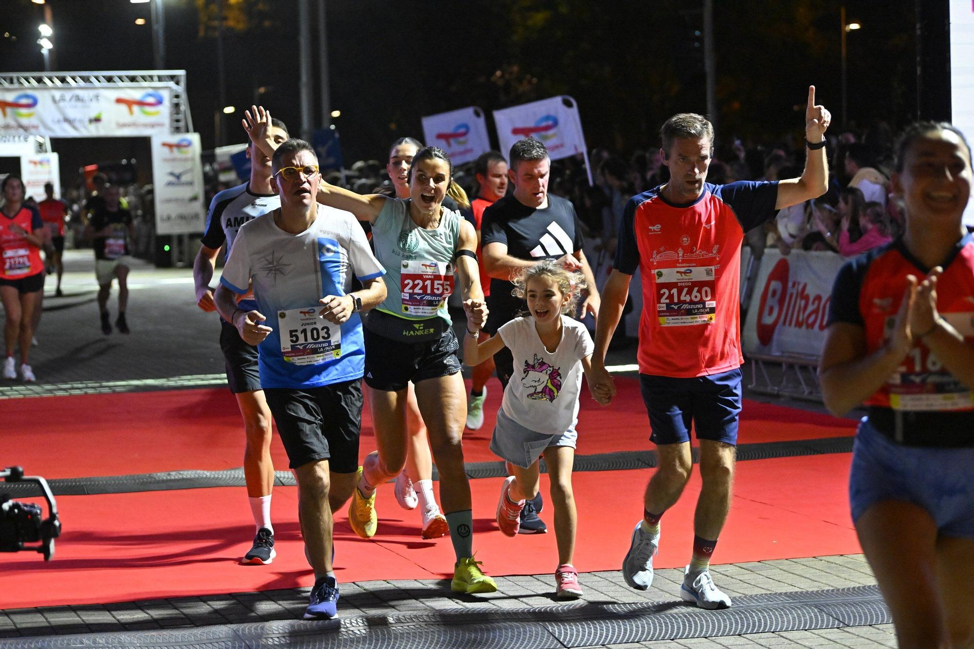El Bilbao Night Marathon, en imágenes