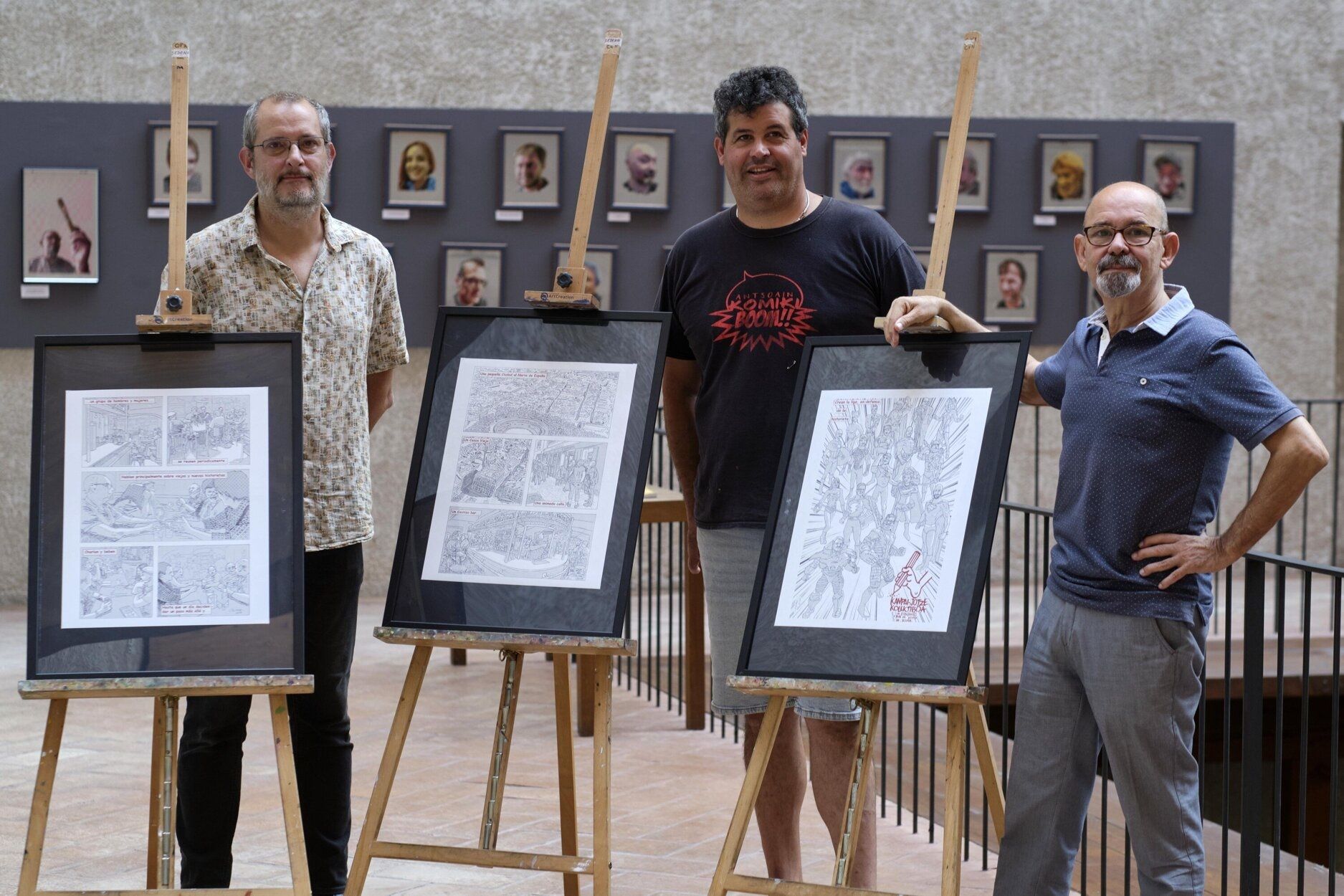 'Dibujantes dibujados': homenaje al arte del cómic en Condestable