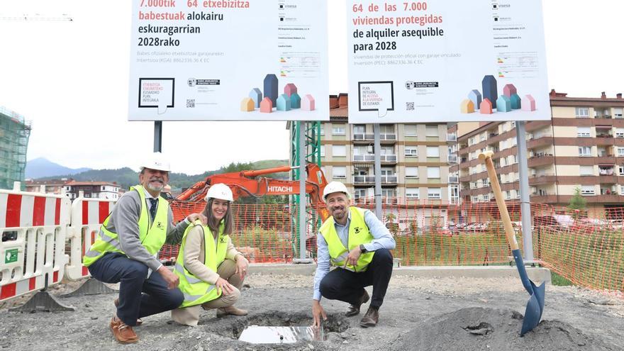 Arrancan las obras de 64 de las 93 VPO en alquiler en Llodio