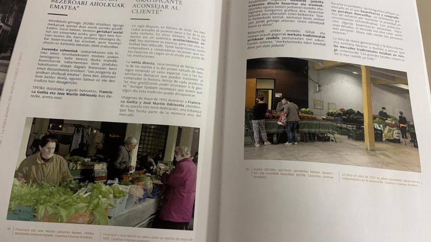 Un libro repasa los cien años del mercado semanal de Beasain