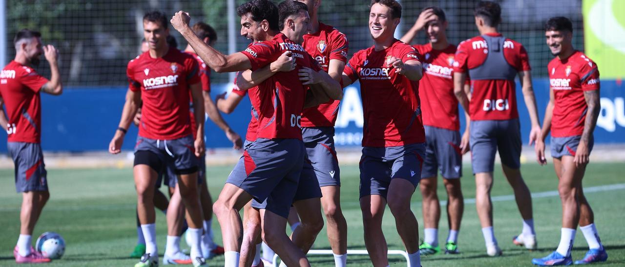 Fotos del último entrenamiento en Tajonar antes del Espanyol-Osasuna