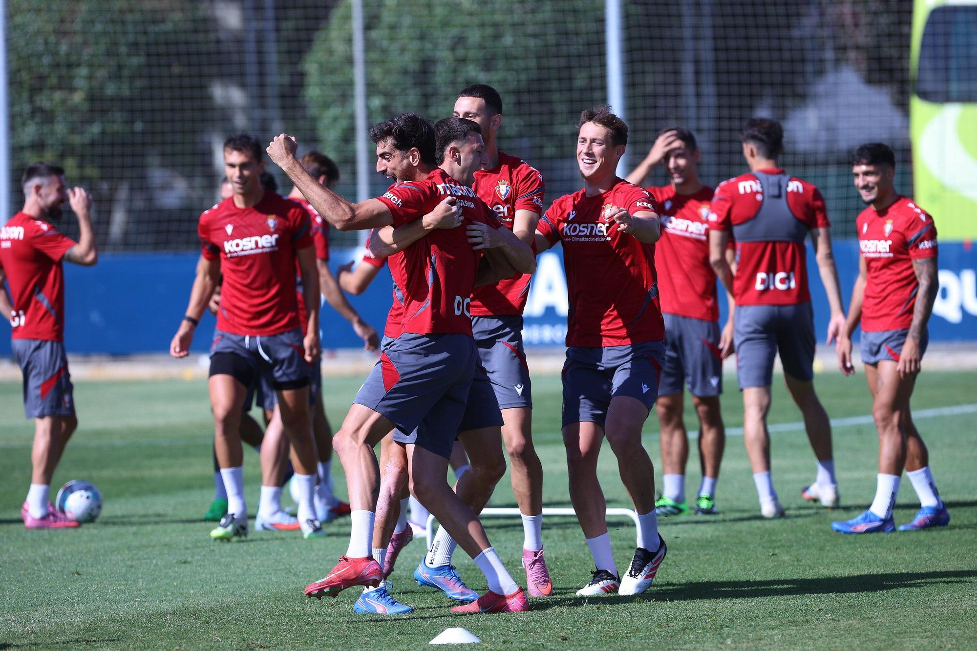 Fotos del último entrenamiento en Tajonar antes del Espanyol-Osasuna