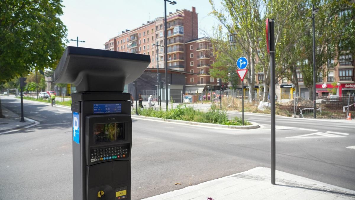 Parquímetro en la calle Los Herrán.