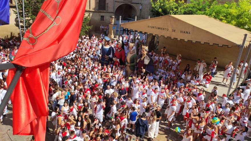 Fotos del cohete de fiestas de Viana 2025