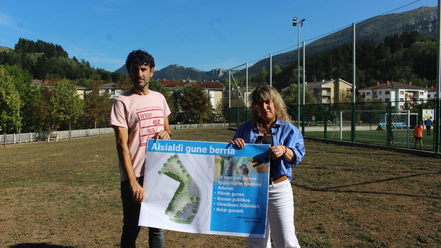 Juegos de agua, picnic y baño: así será el nuevo espacio de ocio de Aretxabaleta