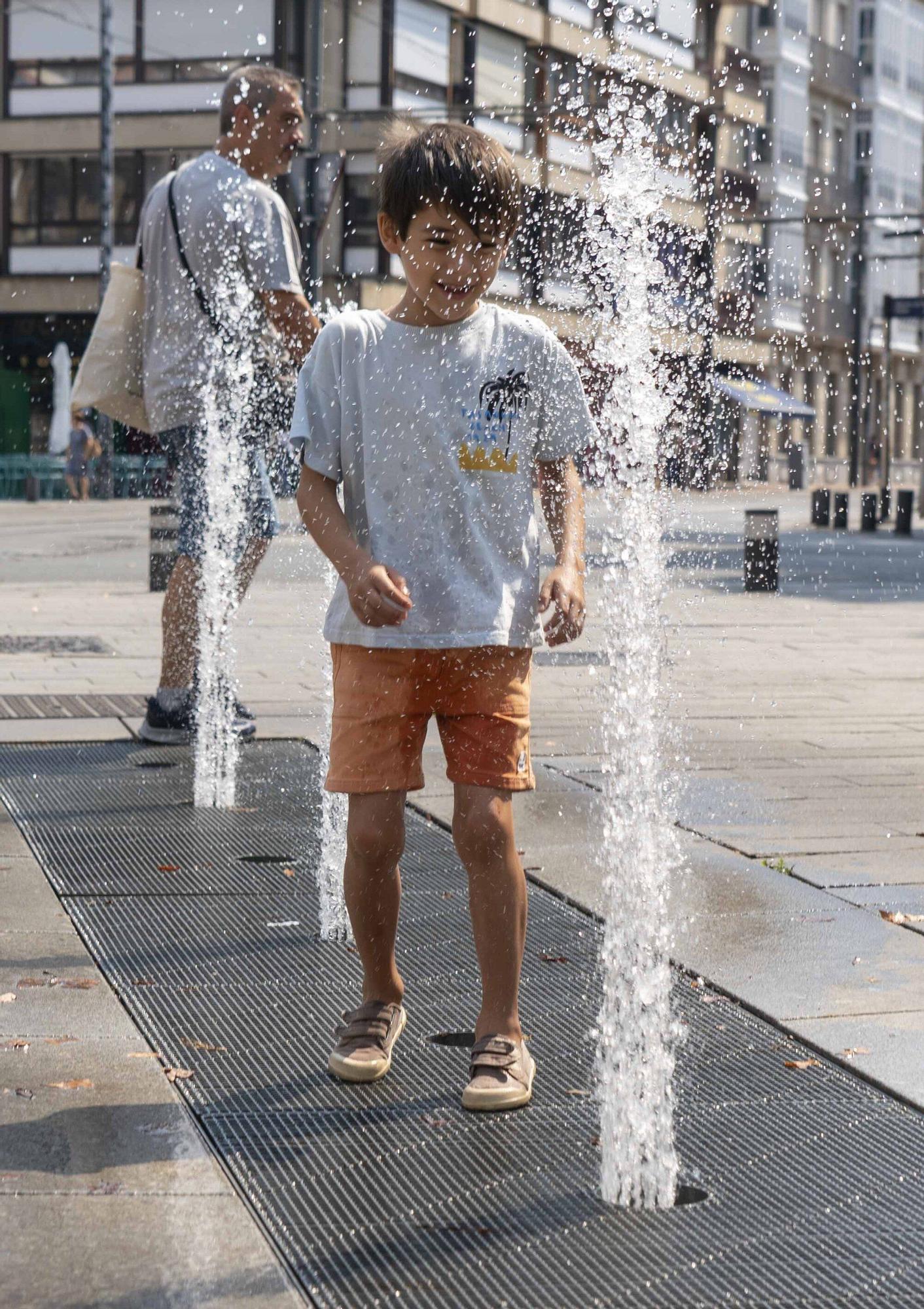 En imágenes: Vitoria sufre los estragos de la ola de calor