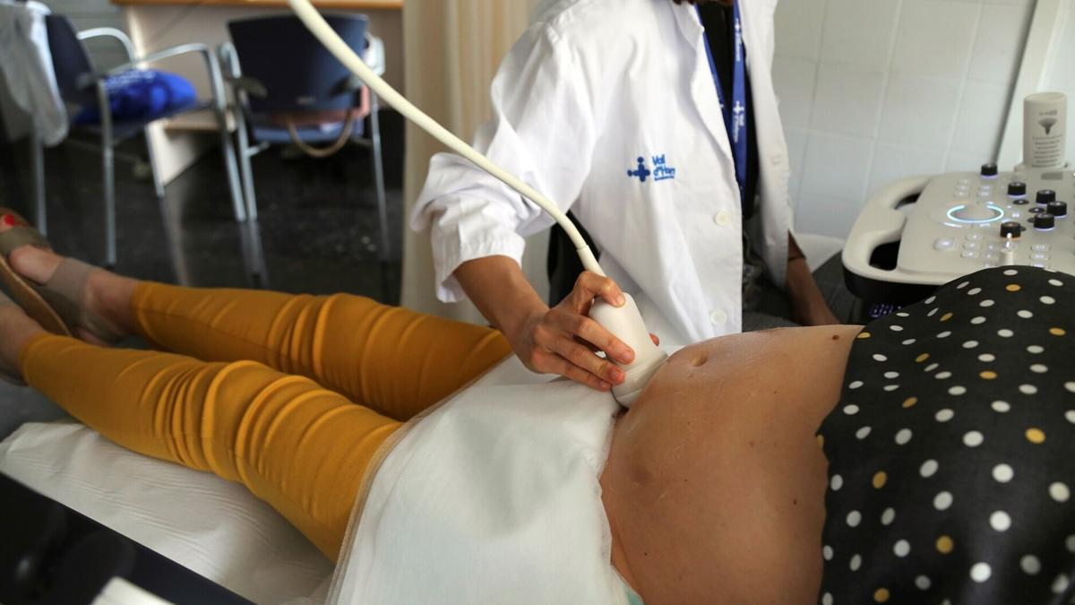 Una ecografía en un centro médico.