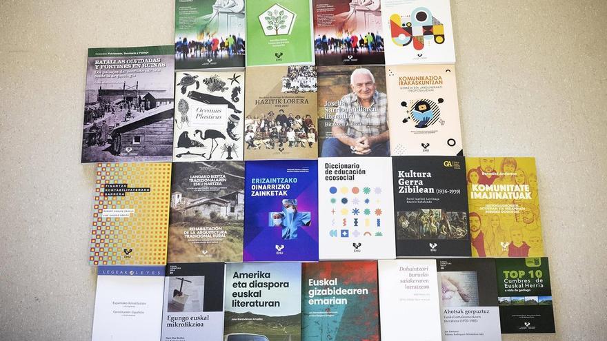 Euskarazko edo euskal kulturari lotutako 40 lan berri eramango ditu EHUk Durangoko Azokara