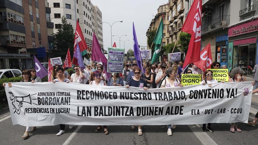 El primer convenio de residencias de Navarra tendrá un salario mínimo de 1.500 euros