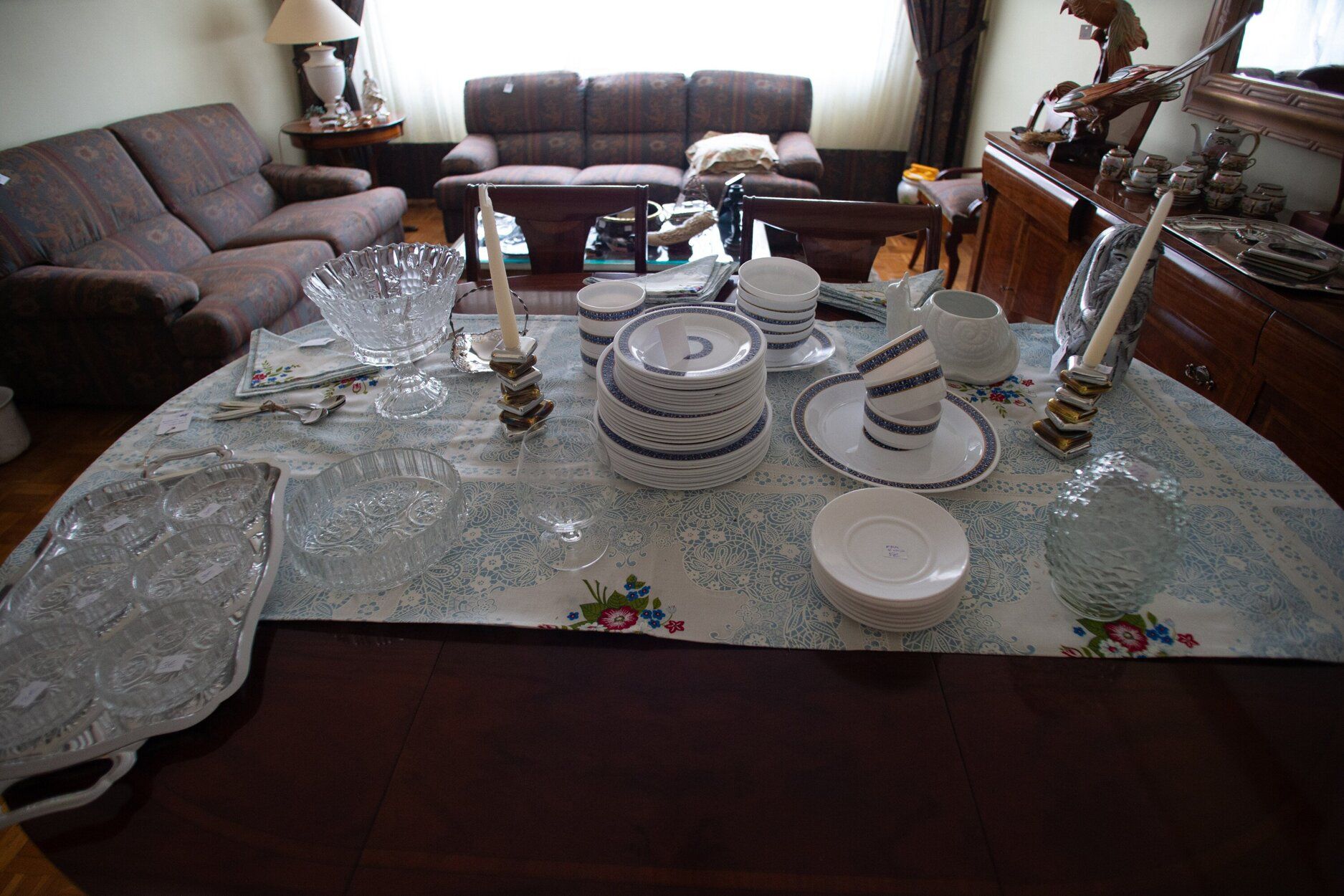 Mercadillo de Pamplona en la calle Miguel Astráin.