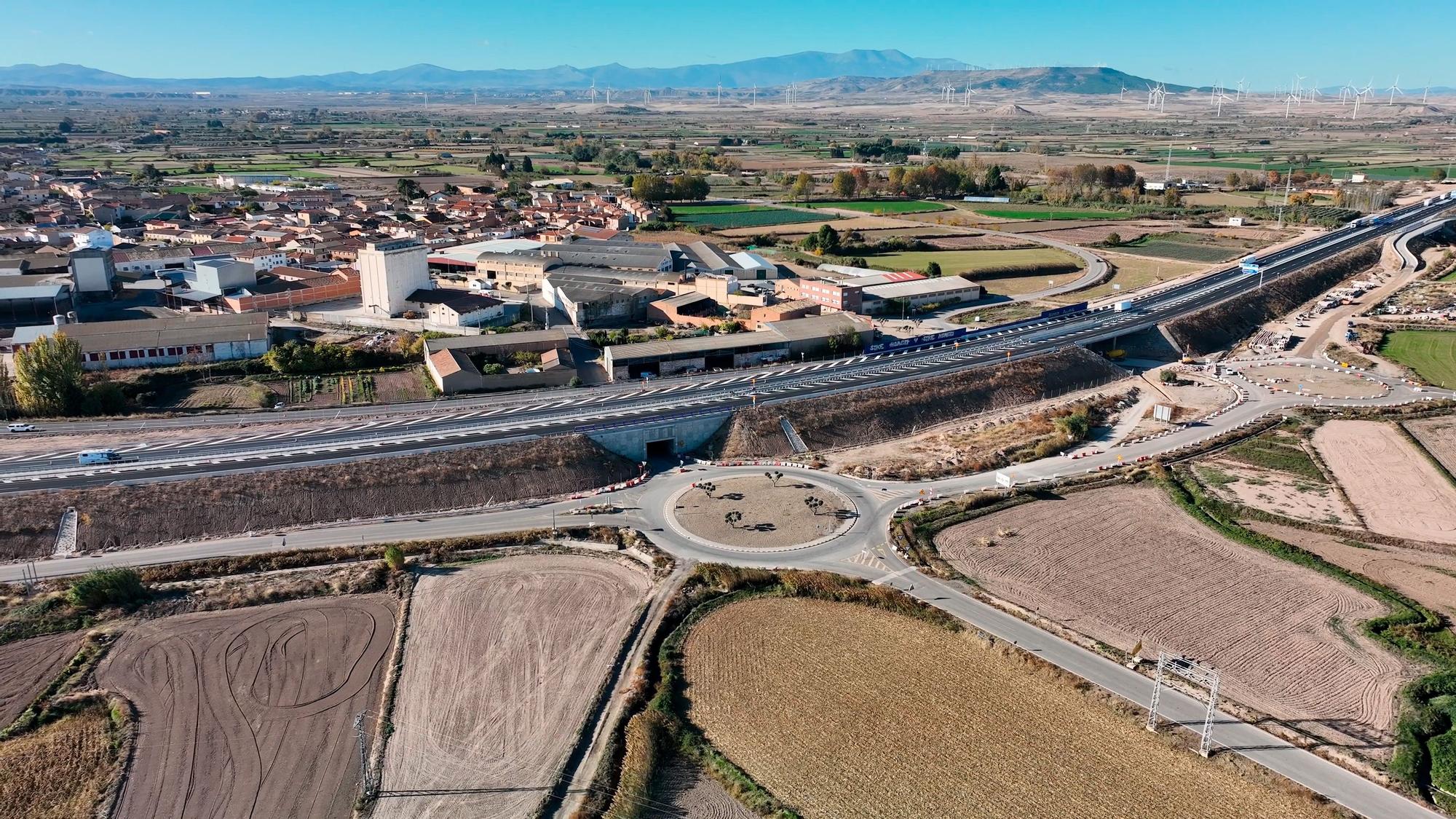 Puesta en servicio de la A-68 entre Gallur y Mallén con su apertura hasta Navarra