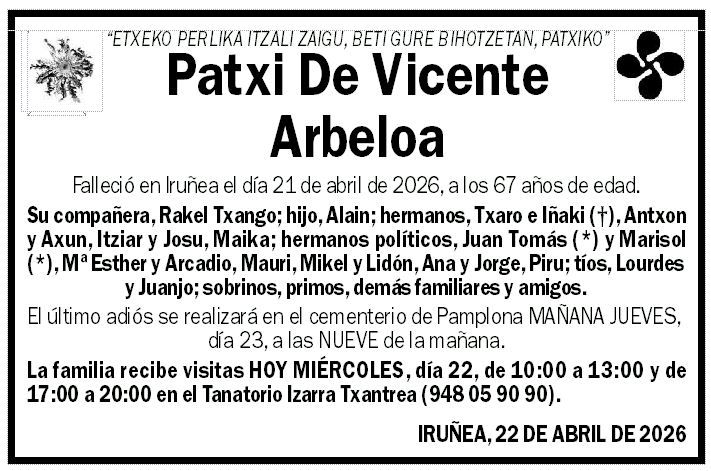 Patxi De Vicente Arbeloa