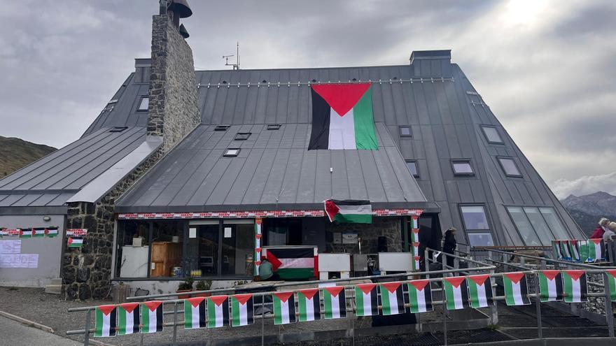 La Vuelta: Navarra protesta contra el genocidio en Gaza