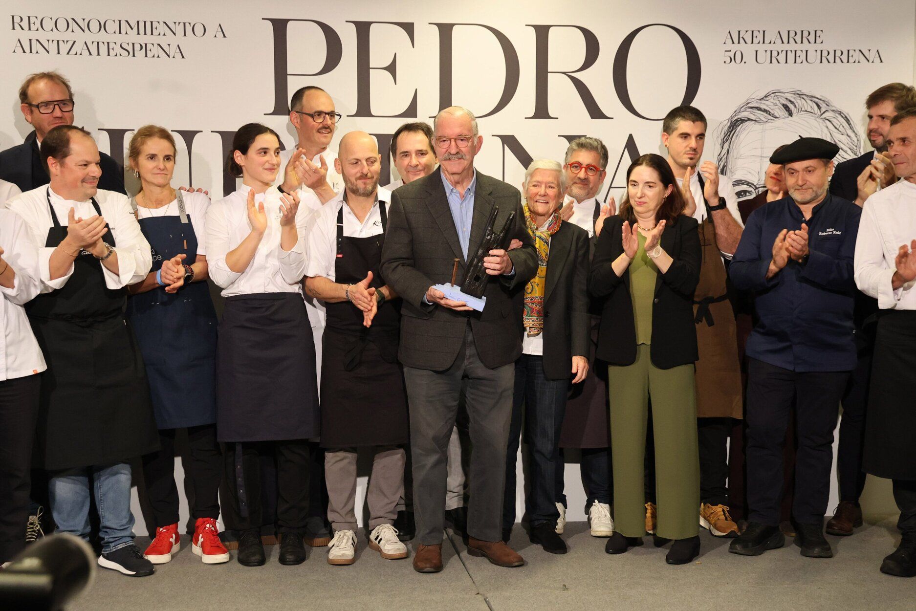 Homenaje a Pedro Subijana, 50 años de Akelarre y trabajo en la cocina.