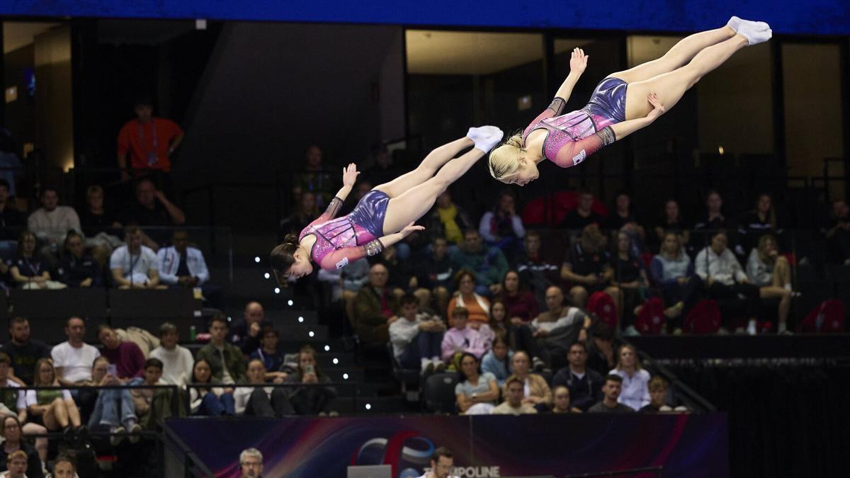 Las japonesas Hikaru Mori y Saki Tanaka, oro en sincronizado femenino.