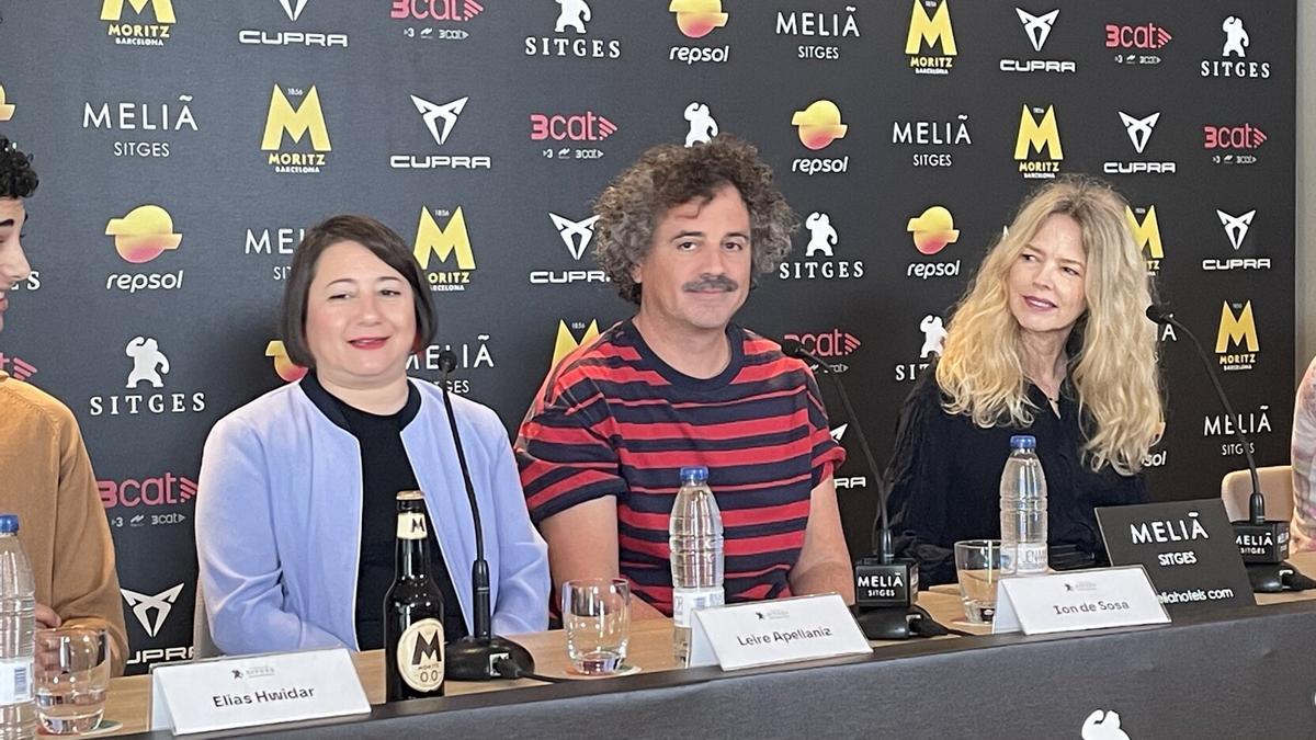 La productora Leire Apellaniz, el director Ion de Sosa y la actriz Christina Rosenvinge presentan &#039;Balearic&#039; en Sitges