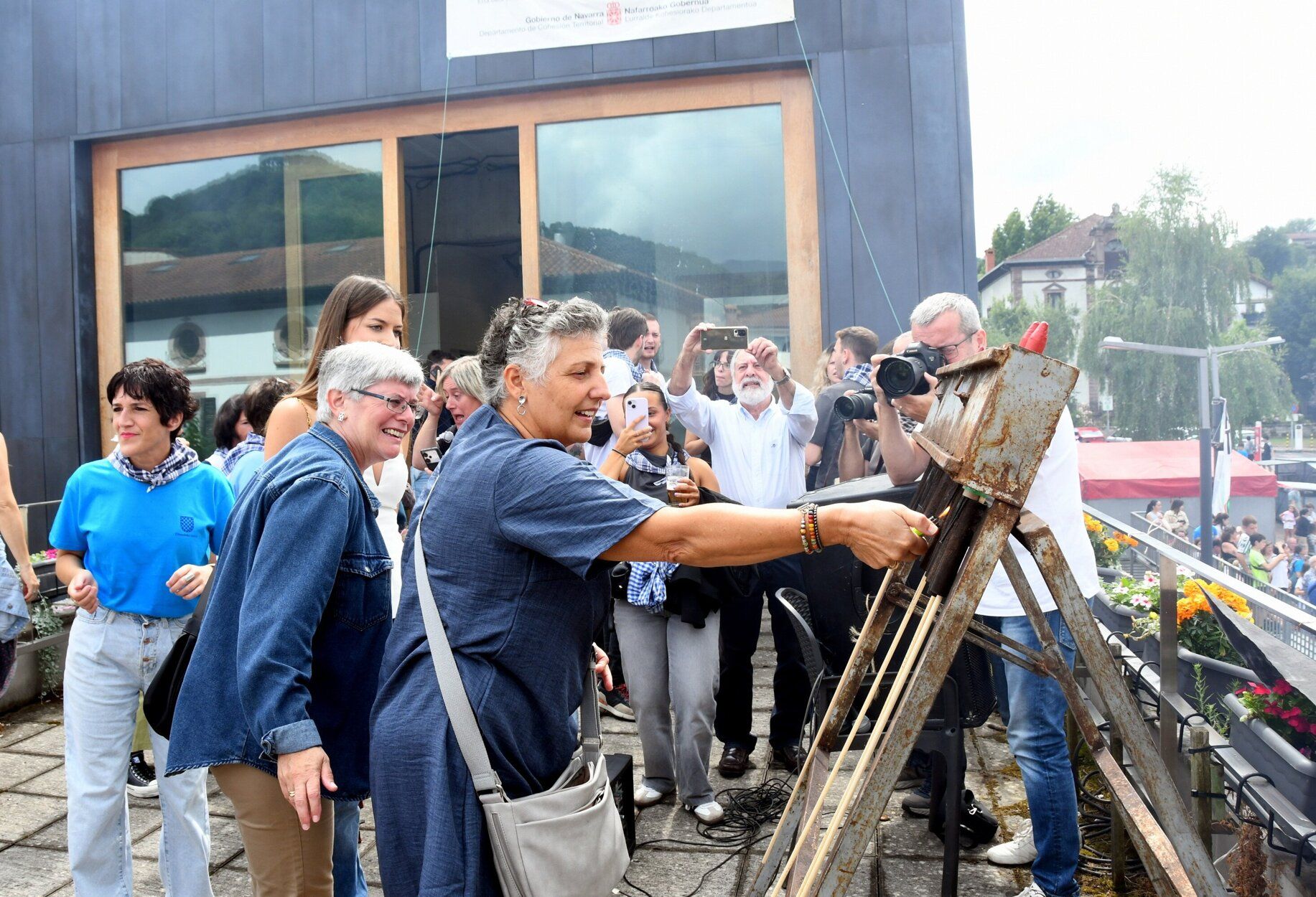Fotos del chupinazo de Elizondo