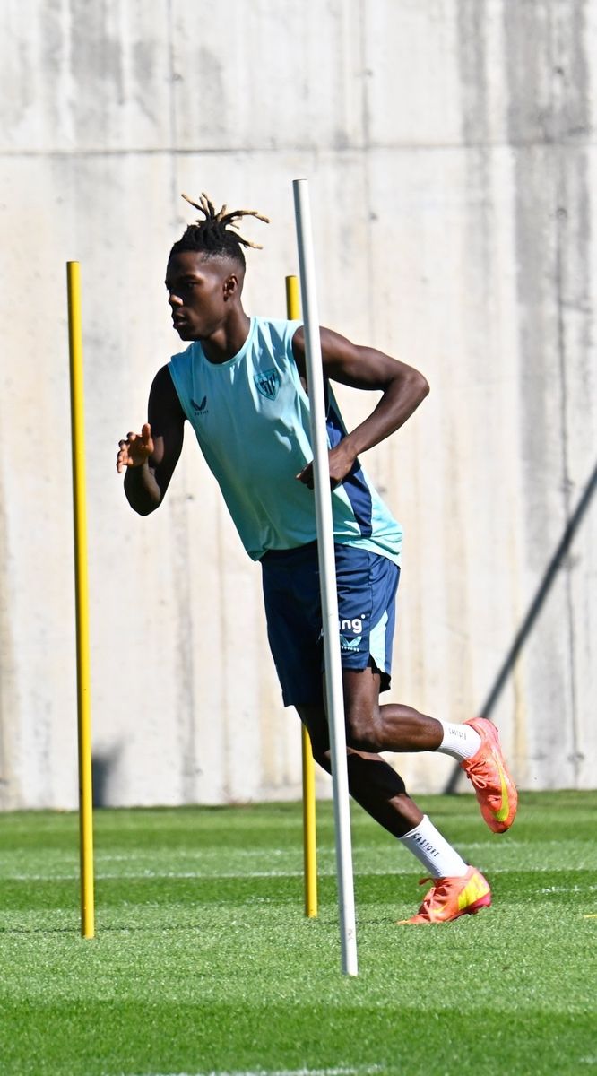 Entrenamiento del Athletic tras el partido ante el Borussia