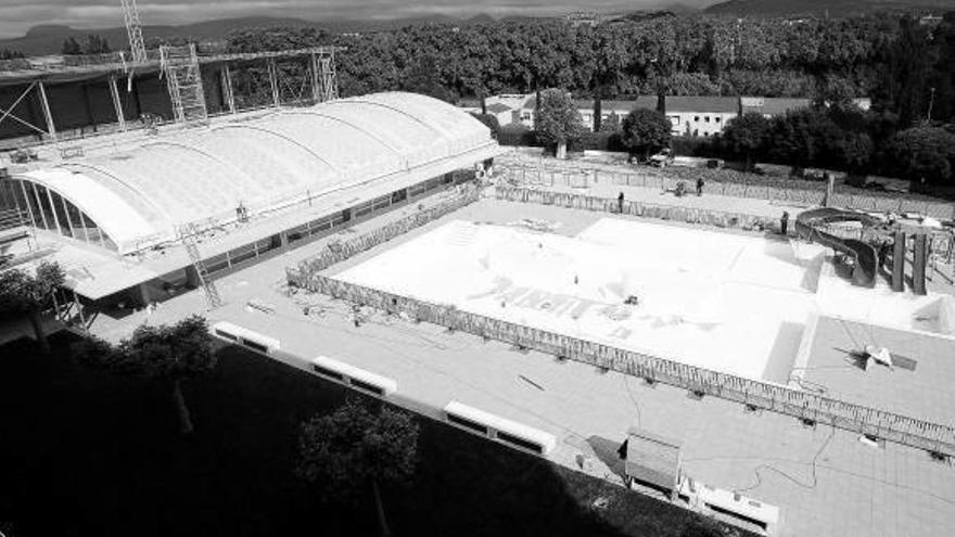Imagen de las nuevas piscinas de Anaitasuna para este verano.