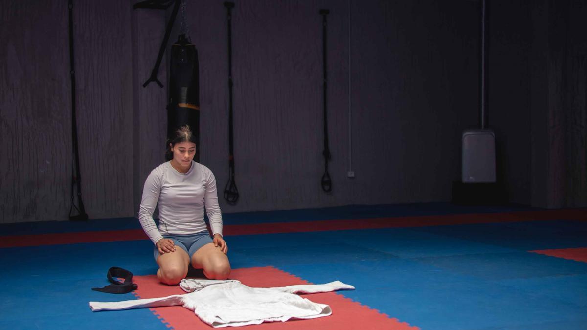 Hiba, campeona de África de judo.