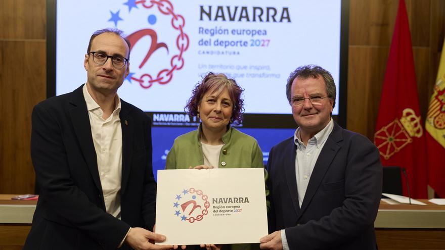 La candidatura navarra a Región Europea del Deporte 2027 ya tiene logo