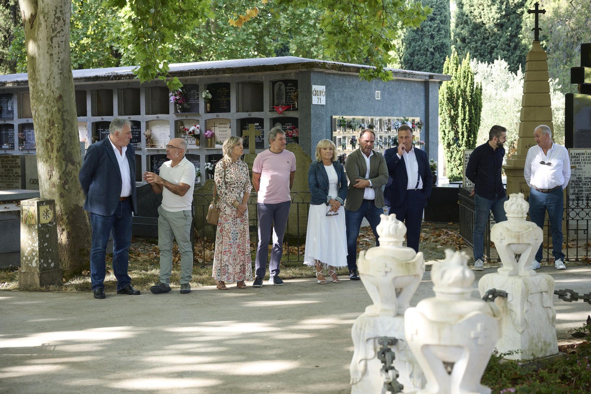Homenaje a Pablo Sarasate en el cementerio de San José