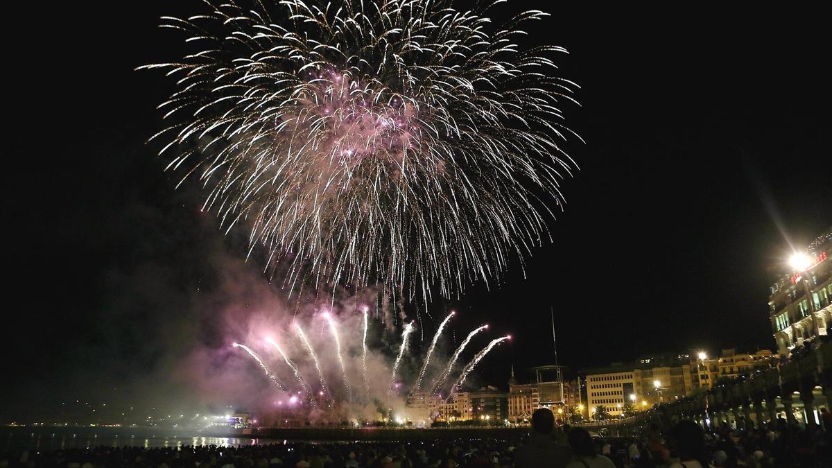 Pirotecnia Peñarroja en la Semana Grande de Donostia en 2017