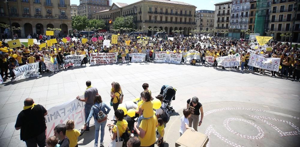 Manifestación de la Plataforma 0-3 de Navarra