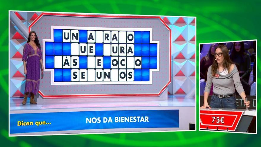 La tremenda patada al diccionario de una concursante de 'La Ruleta de la Suerte'