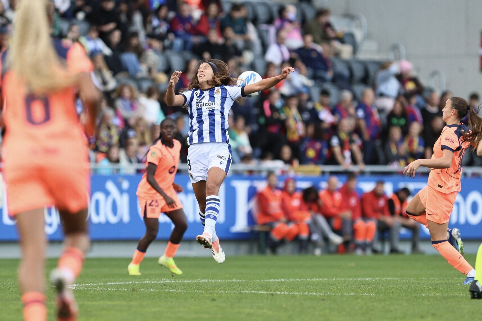 Las mejores imágenes del partido de la Real frente al Barcelona de la Liga F