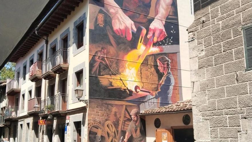 Street Art Cities se fija en el mural La Fragua de Artziniega