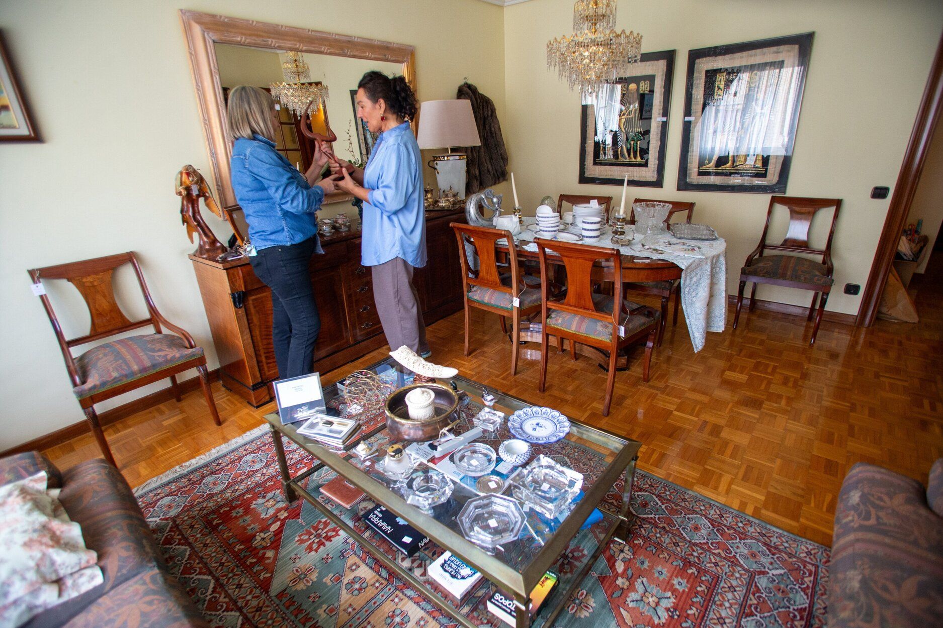 Mercadillo de Pamplona en la calle Miguel Astráin.