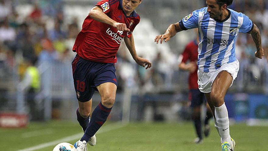 El Málaga-Osasuna de la Copa, el domingo 8 a las 21 horas
