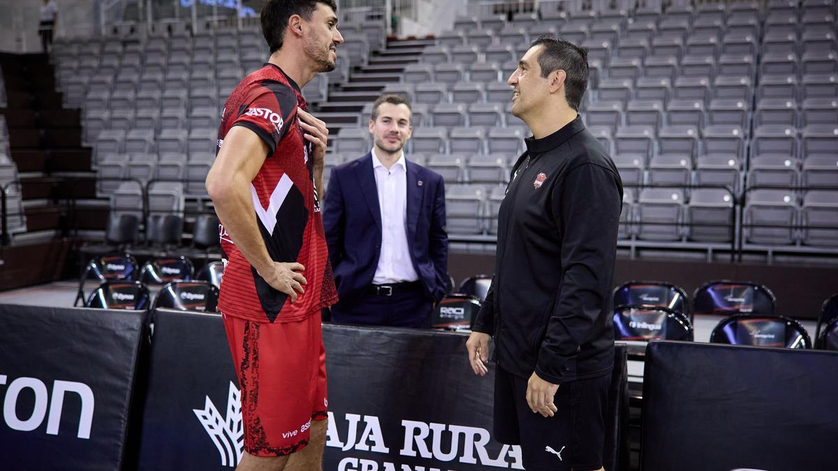 Pablo Pin, antes del Granada-Baskonia.