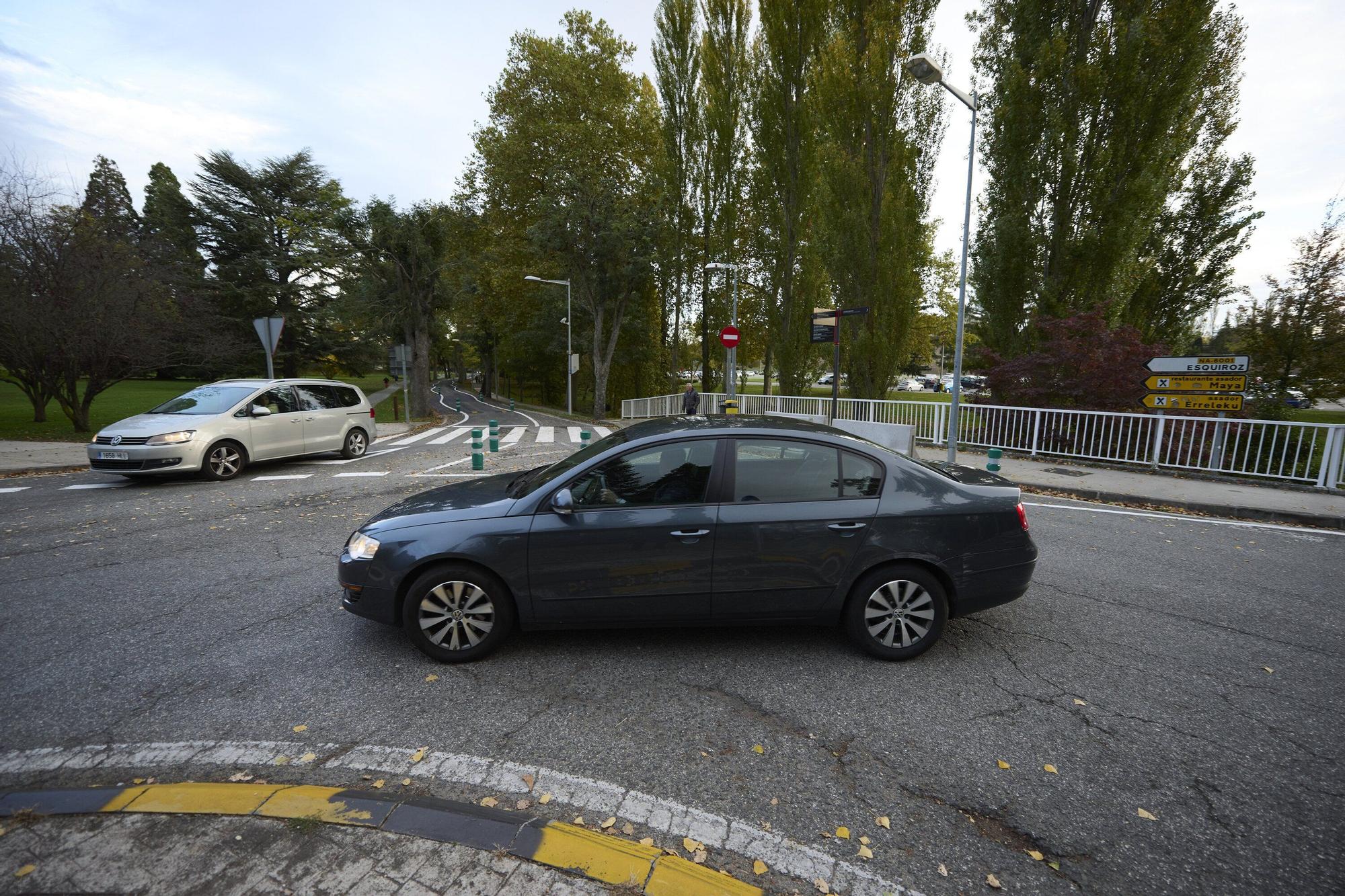 Reapertura de la carretera de la Universidad de Navarra