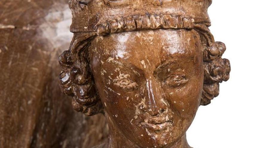 A subasta, a un precio estimado de entre 35.000 y 50.000 euros, una talla gótica de la escuela navarra