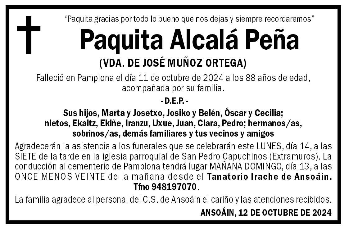 Paquita Alcalá Peña