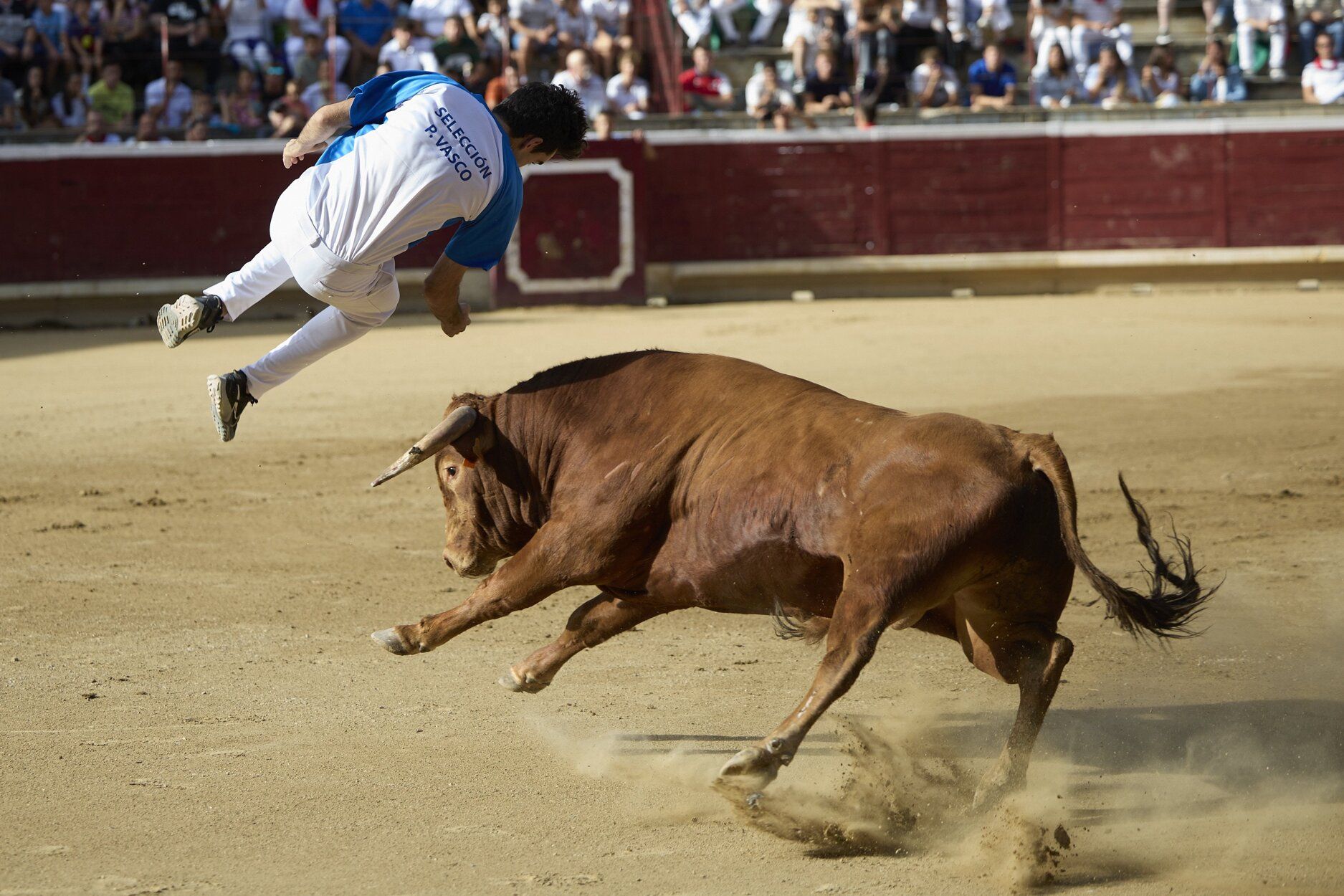 Fotos del concurso de recortadores de fiestas de Tafalla