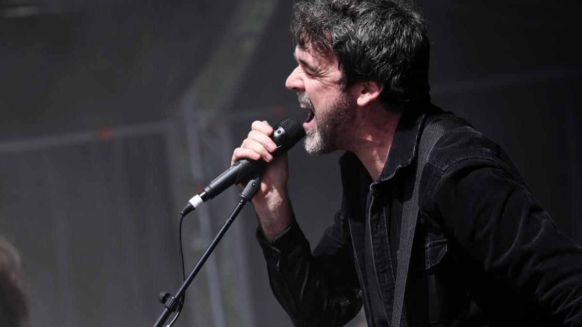Gorka Urbizu, durante el concierto que ofreció en la última edición del Hatortxu Rock.