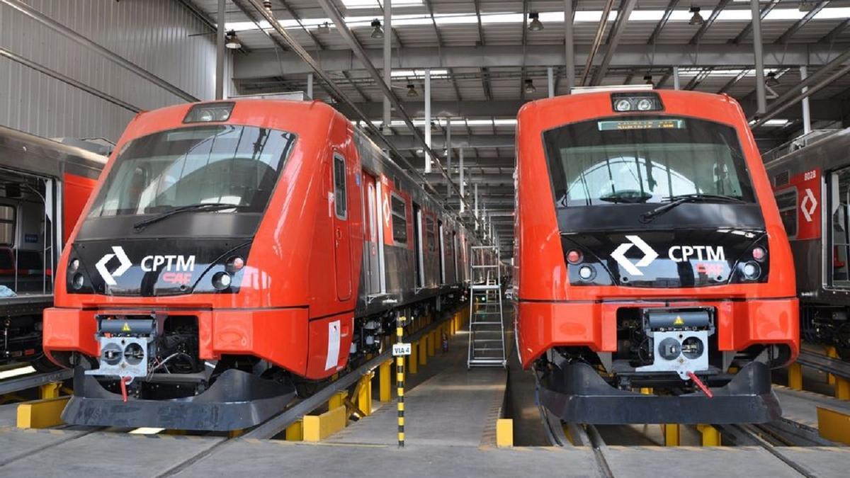 Dos unidades del Cercanías de Sao Paulo, en Brasil, construidas por CAF