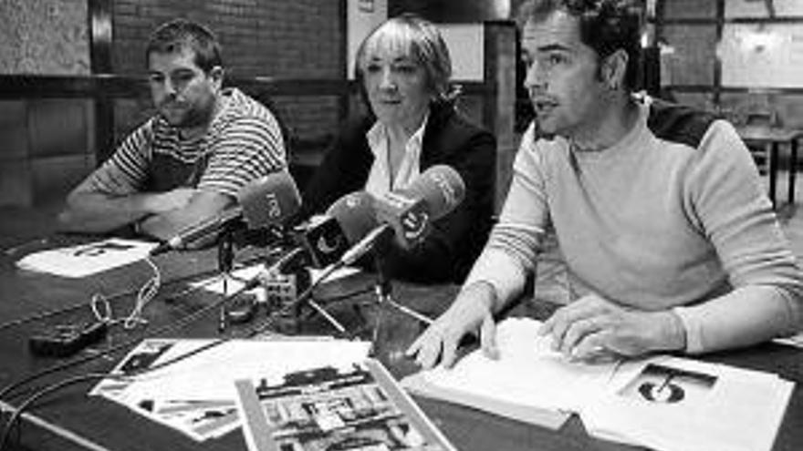 Odei García, Ana Barrena e Iván Giménez.