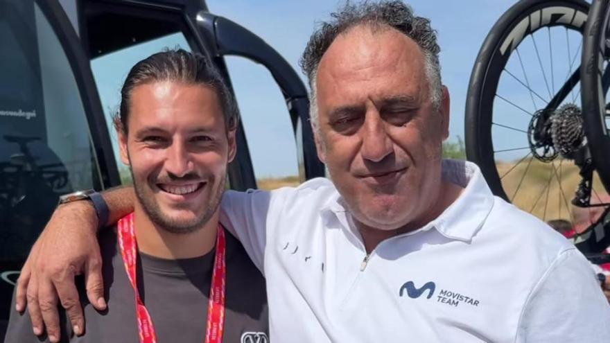 La Vuelta: Juan Cruz sigue la etapa navarra en el coche del Movistar