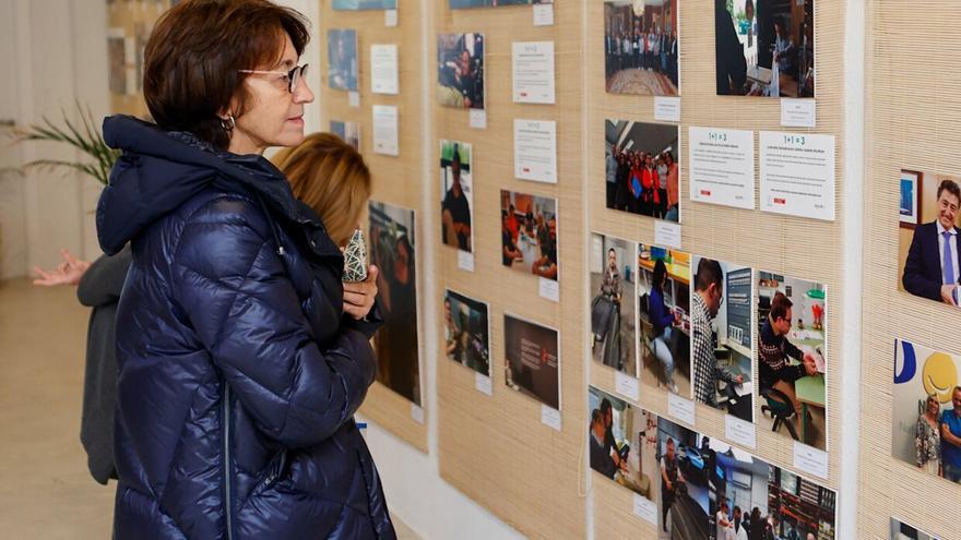 Exposición sobre la inclusión laboral de personas con síndrome de Down en Pamplona