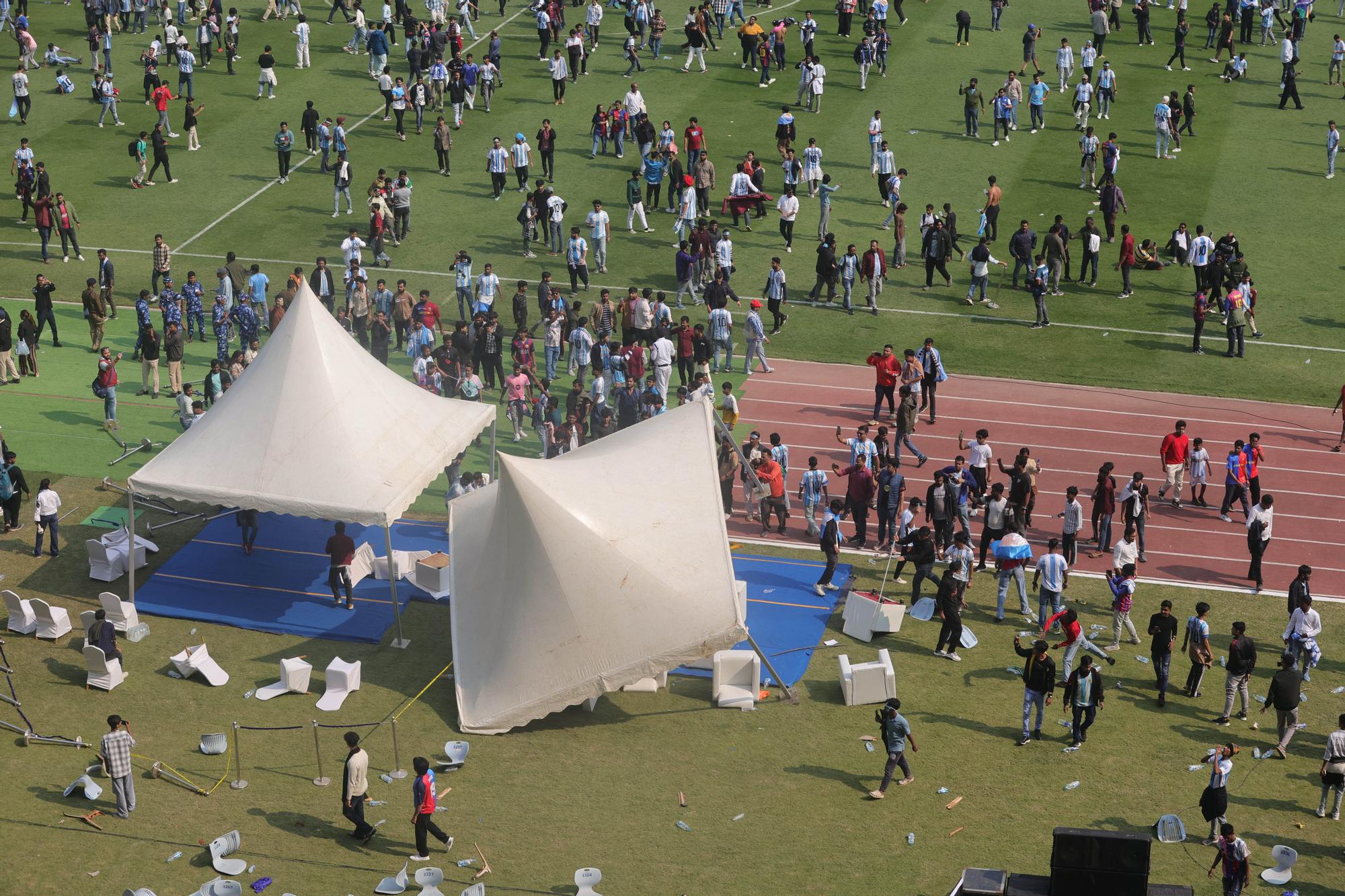 Imágenes de la visita de Messi a India