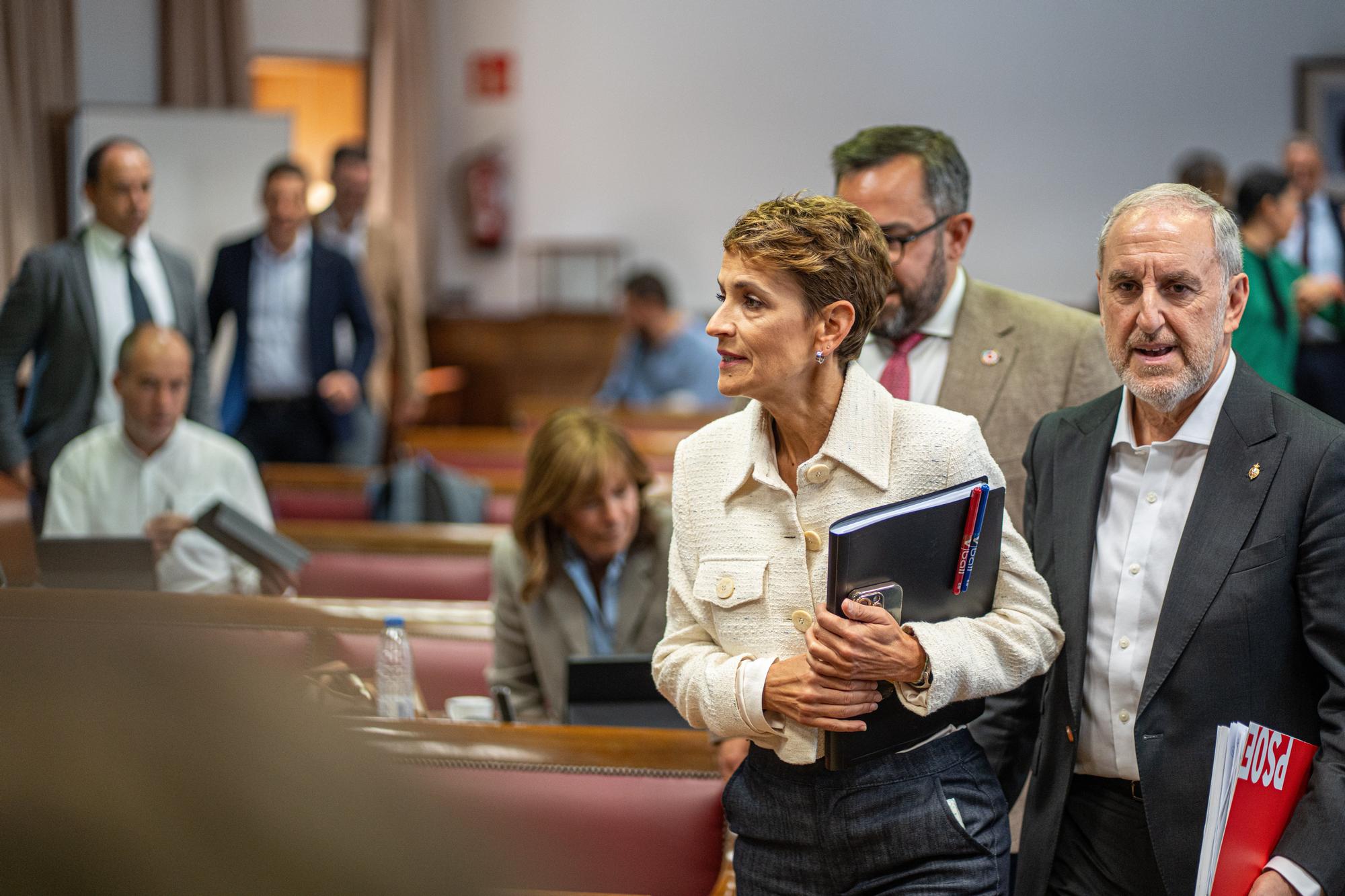 María Chivite comparece en el Senado en la comisión de investigación del 'caso Koldo'