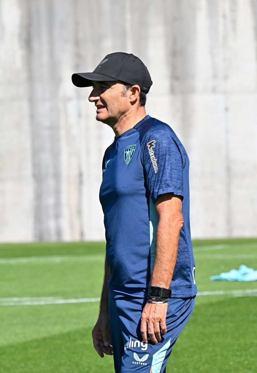 Entrenamiento del Athletic tras el partido ante el Borussia