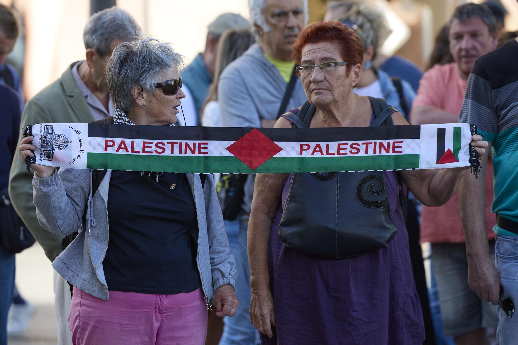 Una concentración reclama en Pamplona medidas "reales" contra Israel
