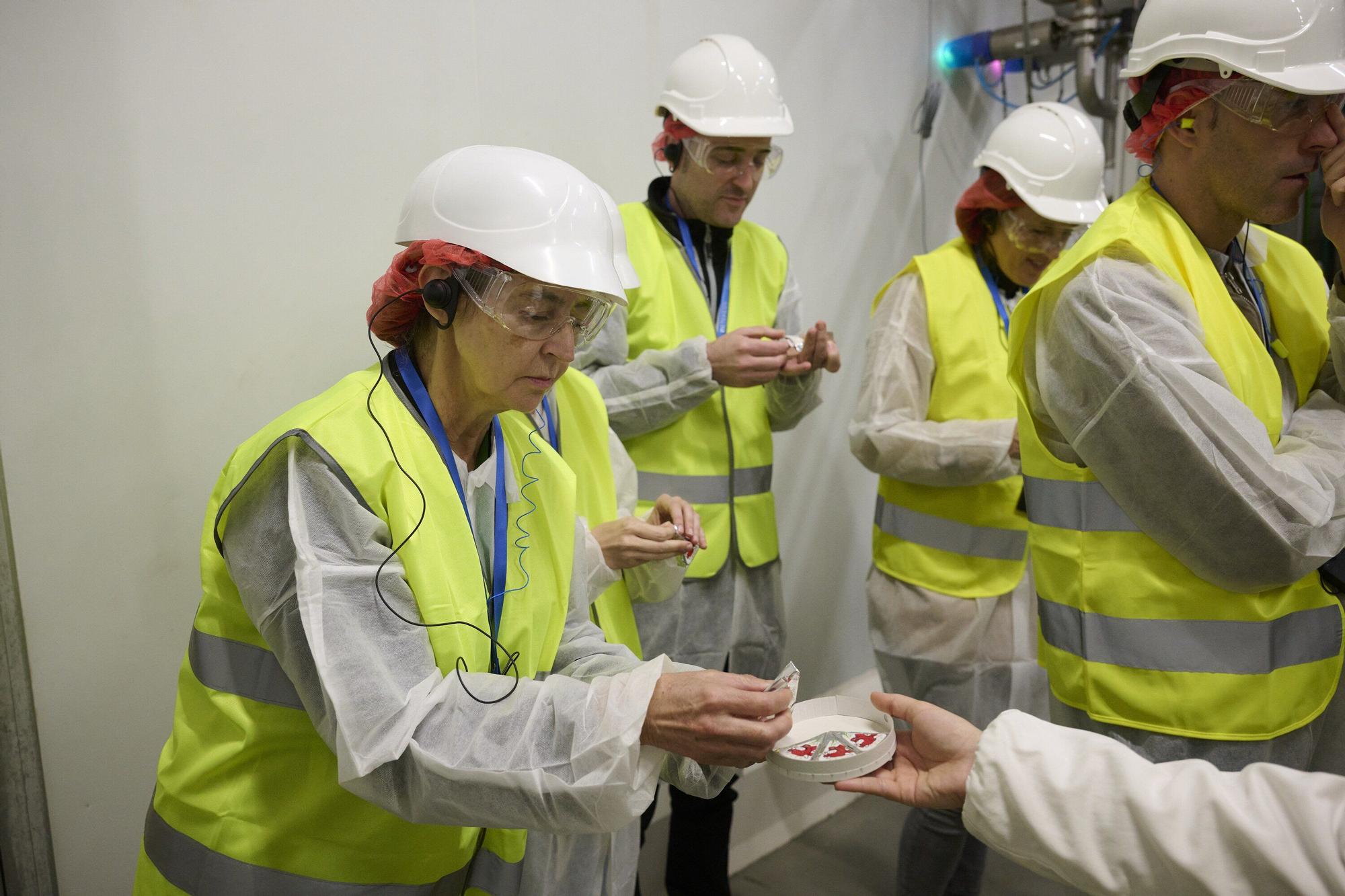 Fotos de la visita a la fábrica en Iraizotz de Grupo Bel