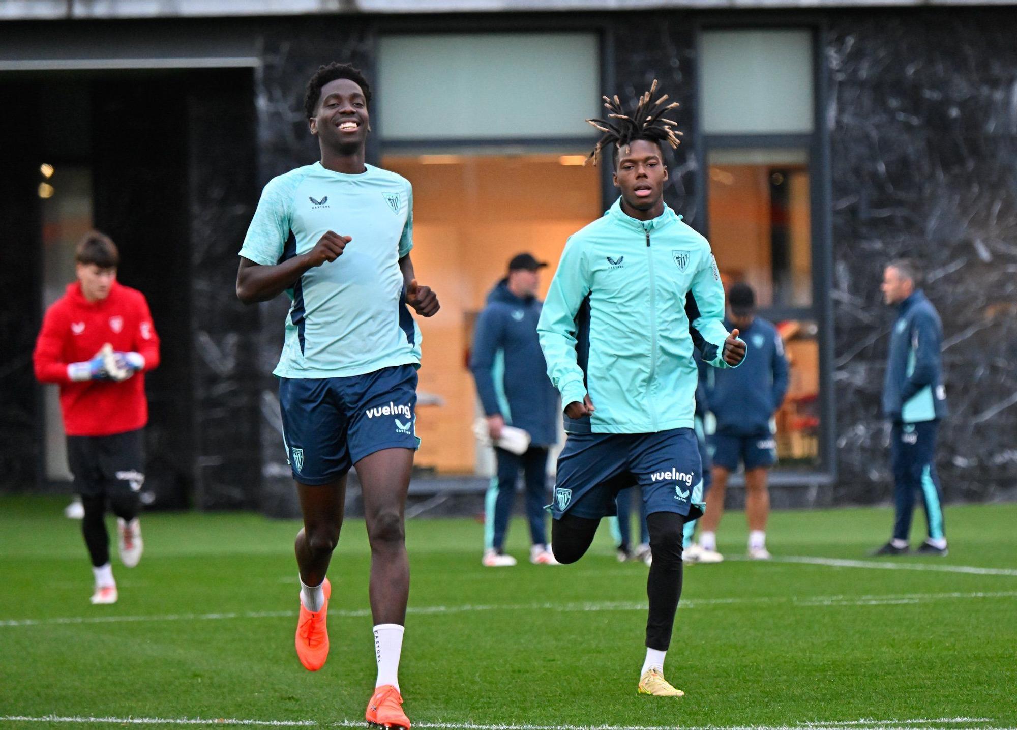 En imágenes: Nico Williams y Sancet apuntan al Barcelona